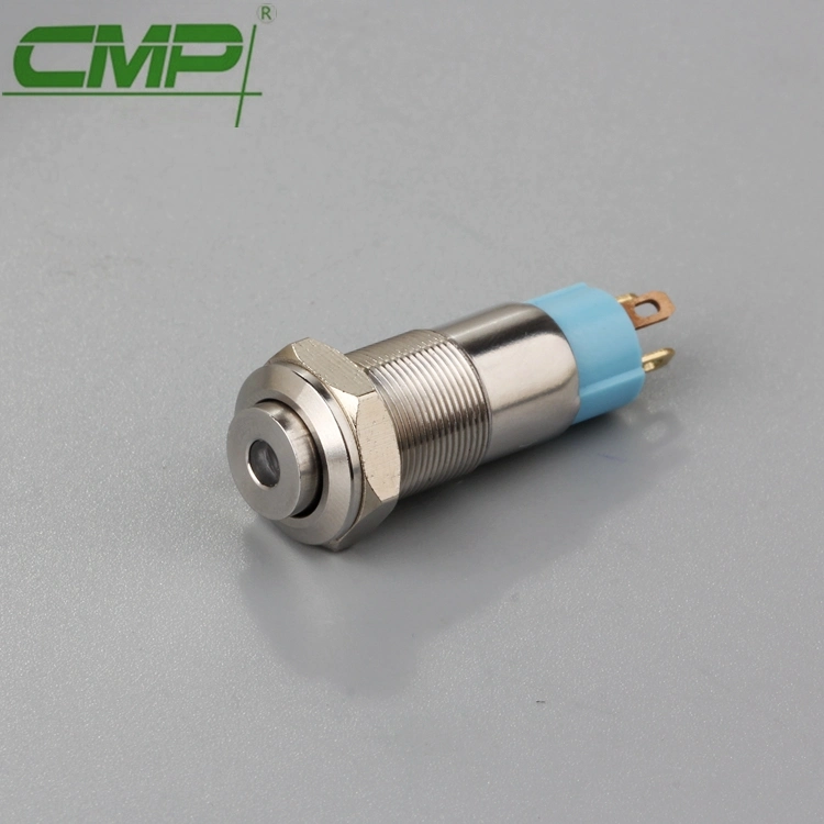CMP Metal 10mm Illuminated Miniature Push Button Switch IP67