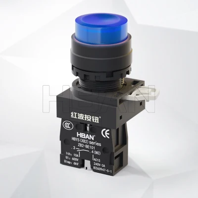 Les fabricants chinois Xb2 Y5 LED 1no interrupteur à bouton-poussoir en plastique momentané normalement ouvert 22mm