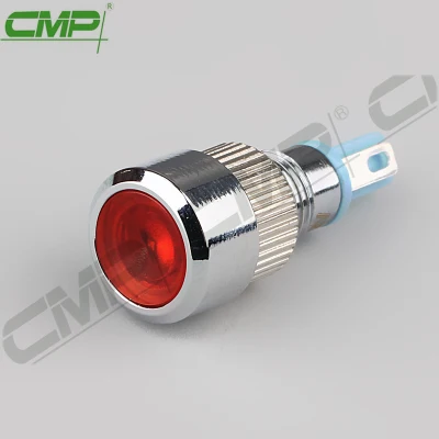 CMP 8mm Lampe de signalisation de haute qualité Lampe de signalisation en métal IP67 Indicateur de machine