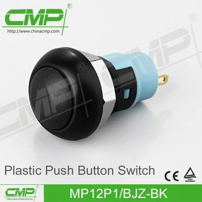Interrupteur à bouton-poussoir à tête sphérique de 12 mm
