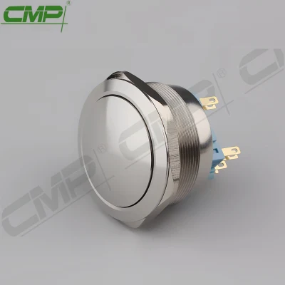 Dpdt 8pin Metal Domed 40mm Commutateur à bouton-poussoir